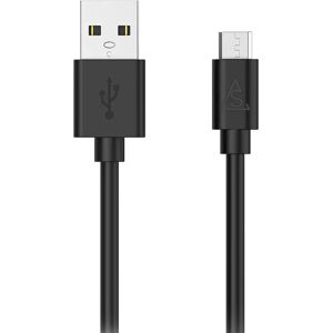 Smartline USB-A til Micro USB Kabel 1 m. - Sort