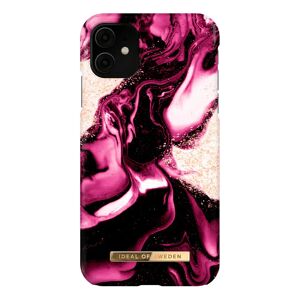 iDeal Of Sweden iPhone 11 Fashion Case Golden Ruby Marble