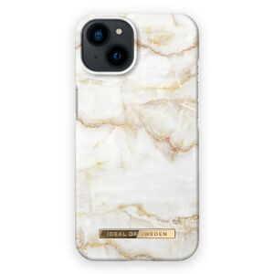 Ideal Of Sweden iPhone 13 Mini Fashion Case Golden Pearl Marble