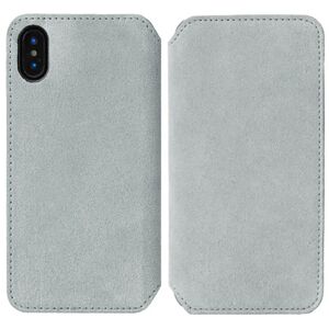 Krusell Broby Slim Wallet iPhone XS/X Ruskind Flip Cover - Grå