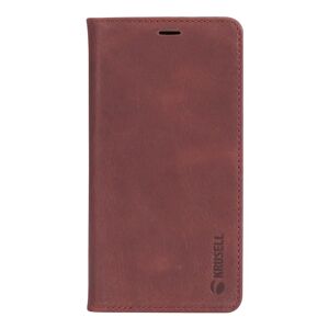 Krusell Sunne 2 Card Folio Wallet iPhone Xs Max Læder Flip Cover - Rød