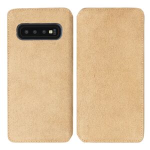 Krusell Broby Slim Wallet Samsung Galaxy S10+ (Plus) Ruskind Flip Cover - Beige