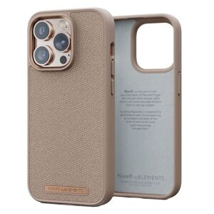 iPhone 14 Pro Njord byELEMENTS Tekstil Cover - Just / Rose Gold