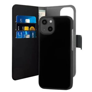 iPhone 13 Mini Puro Detachable 2-in-1 EcoLeather Wallet Cover - Sort