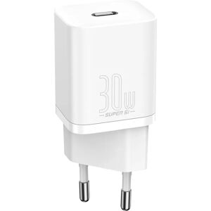 Baseus Compact 30W Vægoplader USB-C Quick Charge - Hvid