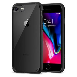 iPhone SE (2022 / 2020) / 8 / 7 Spigen Ultra Hybrid Cover - Sort/Gennemsigtig