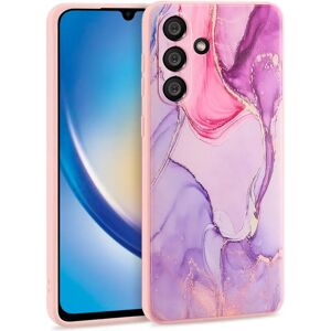 Samsung Galaxy A34 (5G) Tech-Protect Fleksibelt Plastik Cover - Colorful Marble