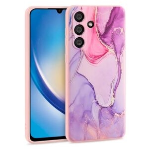 Samsung Galaxy A14 / A14 (5G) Tech-Protect Fleksibelt Plastik Cover - Colorful Marble