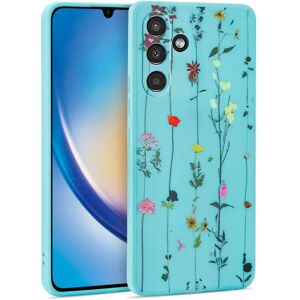 Samsung Galaxy A34 (5G) Tech-Protect Fleksibelt Plastik Cover - Garden Blue