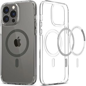 iPhone 13 Pro Max Spigen Ultra Hybrid Cover - MagSafe Kompatibel - Gennemsigtig / Grå