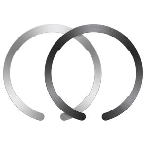 ESR Halolock MagSafe Kompatibel Magnetisk Ring - 2 Pack - Sort / Sølv