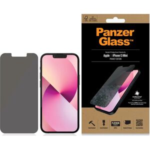 iPhone 13 Mini PanzerGlass AntiBacterial Standard Fit Skærmbeskyttelse - Case Friendly - Privacy - Sort Kant