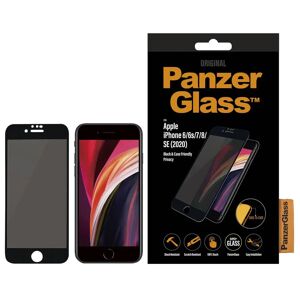 iPhone SE (2022 / 2020) / 8 / 7 / 6s / 6 PanzerGlass Case-Friendly Skærmbeskyttelse - Privacy - Sort