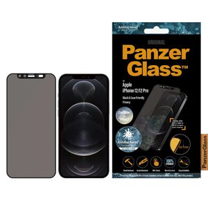 iPhone 12 / 12 Pro PanzerGlass AntiBacterial Skærmbeskyttelse - CamSlider - Privacy - Case Friendly - Sort