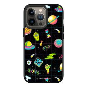 iPhone 13 Pro RhinoShield SolidSuit Cover m. Rick and Morty - Space Pattern