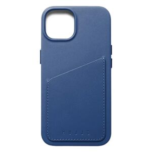 Mujjo iPhone 14 Leather Wallet Case - Blå