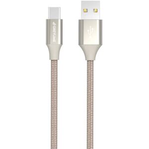 GreyLime Braided (3A/15W) USB-C Kabel 2 m. - Beige