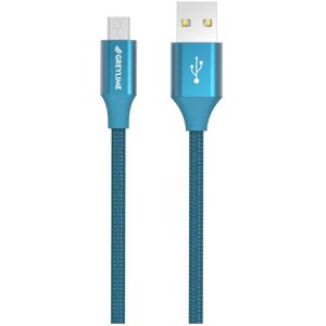 GreyLime Braided USB-A til Micro USB Kabel 1 m. - Blå