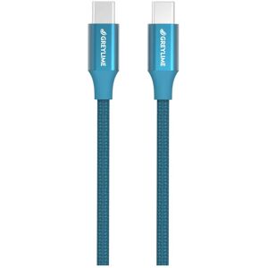 GreyLime Braided USB-C til USB-C Kabel 2 m - Blå