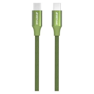 GreyLime Braided USB-C til USB-C Kabel 2 m - Grøn