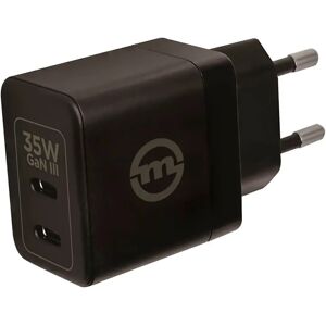 Mobile Origin Super Charger 35W GaN Vægoplader m. 2x USB-C - Sort