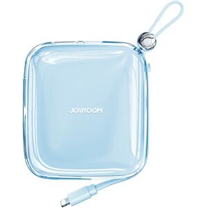 Joyroom Jelly Series JR-L003P Powerbank 22.5W - USB-A / USB-C PD m. Indbygget Lightning - 10.000 mAh - Blå