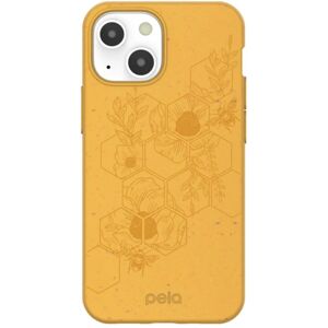 Pela Classic Honey Bee Miljøvenligt Plantebaseret Cover Til iPhone 13 Mini - Orange