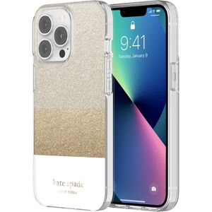 iPhone 13 Pro Kate Spade New York Hardshell Cover - Glitter Block White