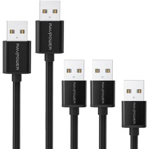 RavPower USB-A til Micro USB Forskellige Længde Kabler - Sort