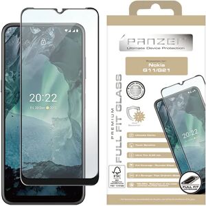 Nokia G21 / G11 PANZER Premium Full-Fit Glass - Sort Ramme