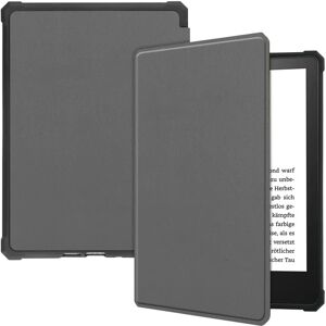 TABLETCOVERS.DK Amazon Kindle Paperwhite 5 11th Generation (2021) Læder Flip Cover - Grå