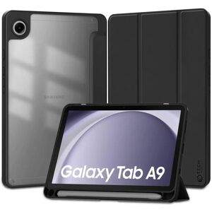 Samsung Galaxy Tab A9 Tech-Protect SC Hybrid Cover m. Pencil Holder - Sort / Gennemsigtig