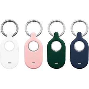 4smarts Samsung Galaxy SmartTag 2 Silikone Cover m. Nøglering - 4-Pack