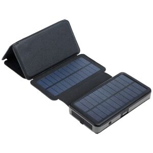 Sandberg 20W Solar Outdoor Water Resistant PowerBank 20.000mAh med Lommelygte - 2 x USB-A & 1 x USB-C - Sort