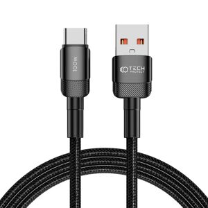 Tech-Protect Ultraboost Evo 100W/5A USB-A til USB-C Kabel 2m - Sort