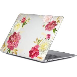 Macbook Air 13 M1 (2020) / Air 13 (2018-2020) ENKAY Hårdt Plastik Cover m. Motiv - Rød Pæon