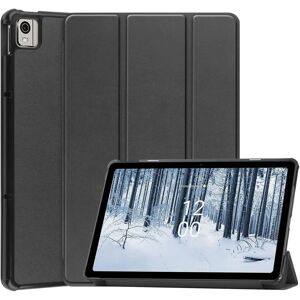 EIDERWOOD Nokia T21 Tri-Fold Kunstlæder Cover - Sort