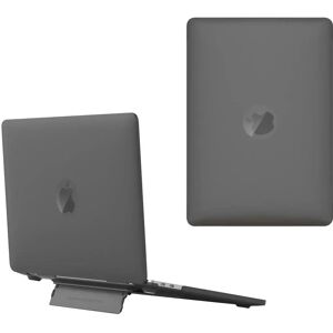 TABLETCOVERS.DK Macbook Pro 13 (2016-2022) Plastik Cover m. Kickstand - Mat Frosted Sort