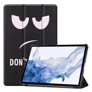 TABLETCOVERS.DK Samsung Galaxy Tab S9 Læder Cover m. Pencil Holder - Don't Touch Me