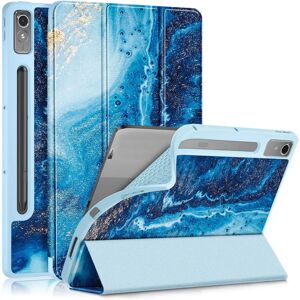 TABLETCOVERS.DK Lenovo Tab P12 Tri-Fold Kunstlæder Cover m. Pen Holder - Vand