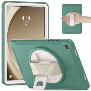 TABLETCOVERS.DK Samsung Galaxy Tab A9+ (Plus) Håndværker Cover m. Håndholder & Kickstand - Grøn
