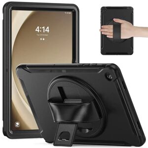 TABLETCOVERS.DK Samsung Galaxy Tab A9+ (Plus) Håndværker Cover m. Håndholder & Kickstand - Sort