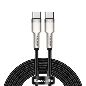 Baseus Cafule 100W USB-C til USB-C Kabel 2m - Power Delivery - Sort