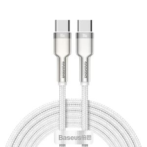Baseus Cafule 100W USB-C til USB-C Kabel 2m - Power Delivery - Hvid