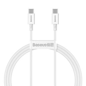 Baseus Superior Series 100W USB-C til USB-C Kabel - 1m - Hvid