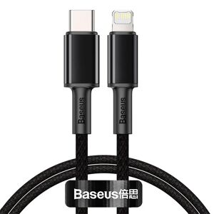 Baseus High Density 20W PD USB-C til Lightning Kabel - 1m - Sort