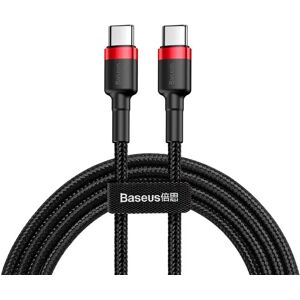 Baseus Cafule 60W PD USB-C til USB-C Kabel - 2m - Sort / Rød