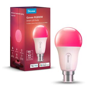 Govee WIFI & Bluetooth Smart Light Bulb 800lm - Hvid