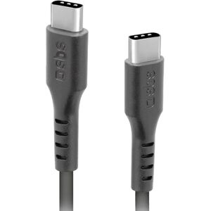 SBS USB-C til USB-C 3.1 Kabel - 1.5 Meter - 10 Gbit/s / 45W (PD) - Sort