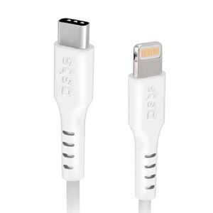 SBS USB-C til Lightning Kabel MFI - 1 Meter - 20W (PD) - Hvid